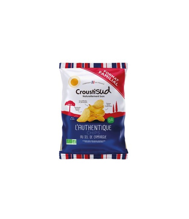 Chips L'AUTHENTIQUE au sel de Camargue BIO (100G)